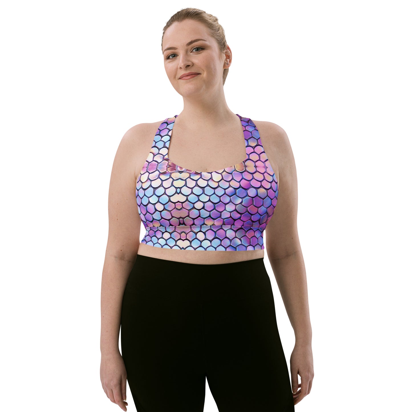 Mermaid Tail Longline Sports Bra