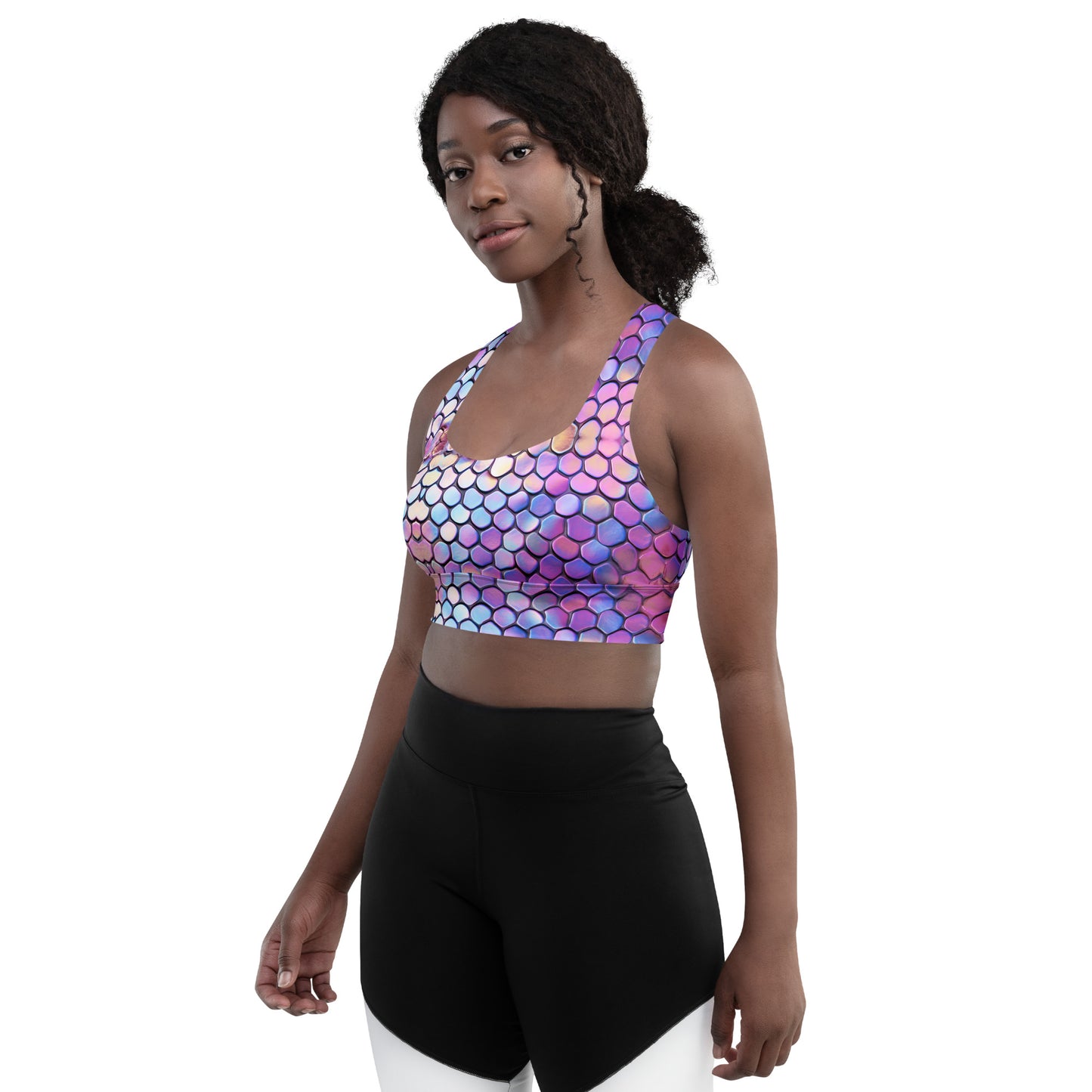 Mermaid Tail Longline Sports Bra