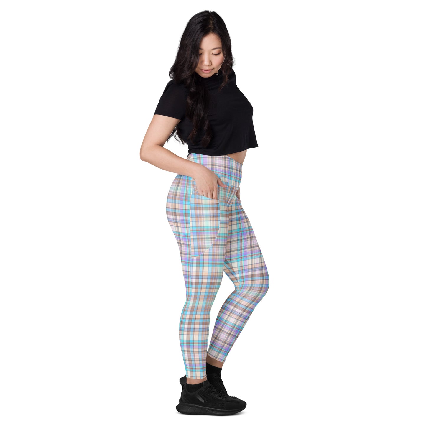 Everyday Plaid Leggings with Pockets