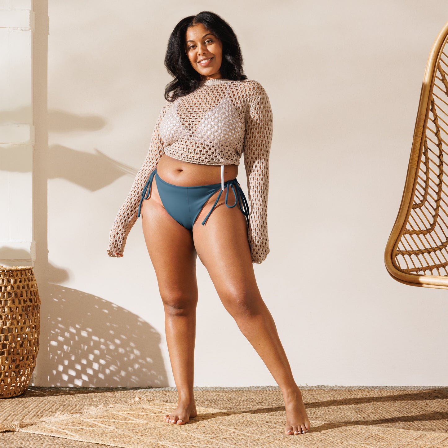 Everyday Forget Me Never Dark Blue String Bikini Bottoms