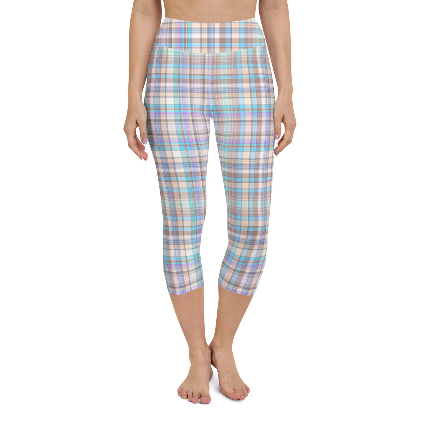 Everyday Plaid Yoga Capri Leggings