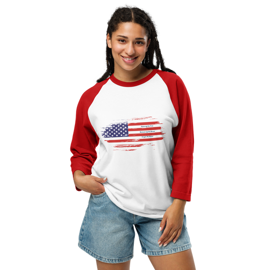 Support Our Troops 3/4 Sleeve Shirt