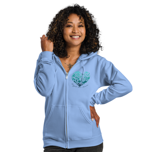 Love of the Ocean Zip Up Hoodie