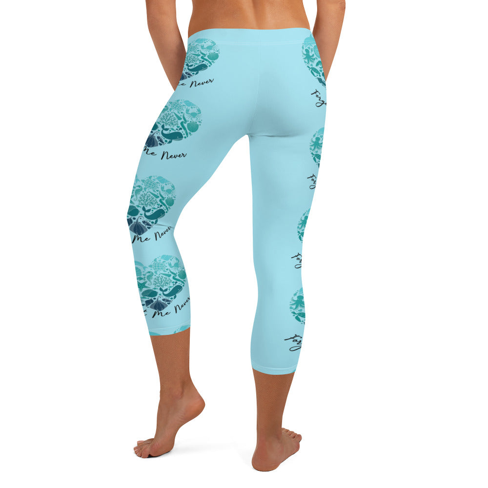 Love of the Ocean Mid-Rise Capri Leggings