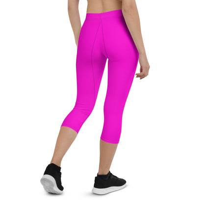 Everyday Bright Pink Mid-Rise Capri Leggings