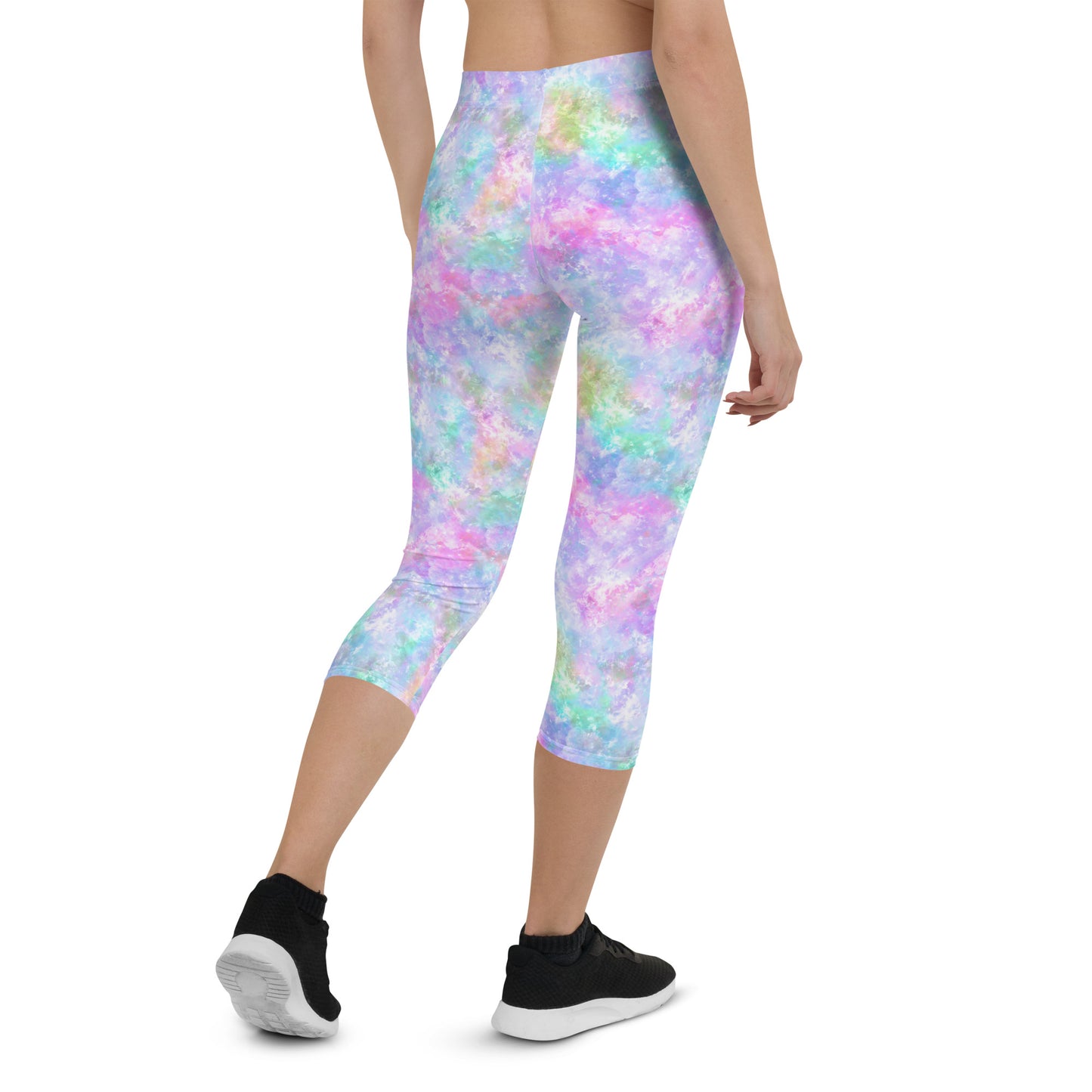 Unicorn Galaxy Mid-Rise Capri Leggings