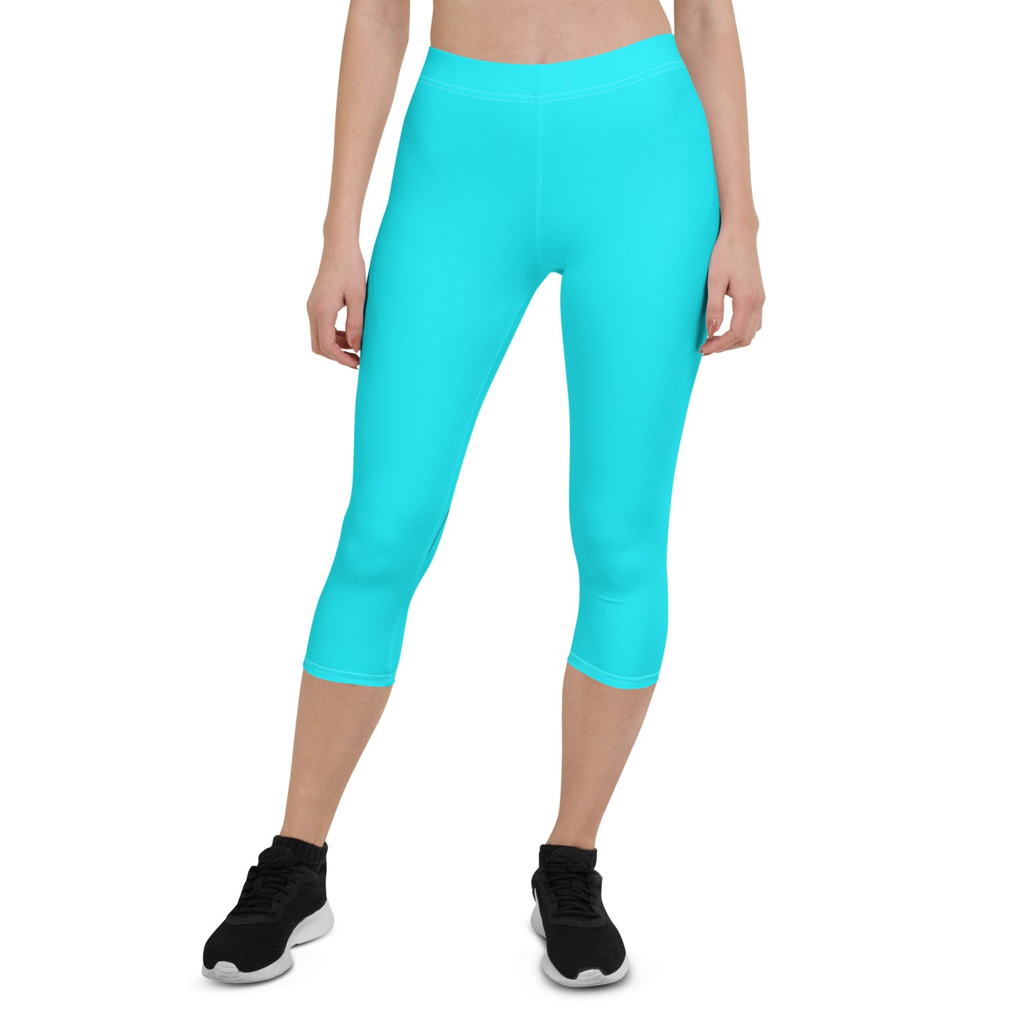 Everyday Aqua Mid-Rise Capri Leggings