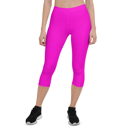 Everyday Bright Pink Mid-Rise Capri Leggings