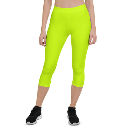 Everyday Neon Lime Mid-Rise Capri Leggings