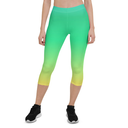 Everyday Sunset Lime Mid-Rise Capri Leggings