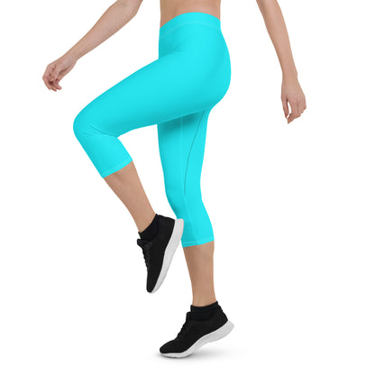 Everyday Aqua Mid-Rise Capri Leggings