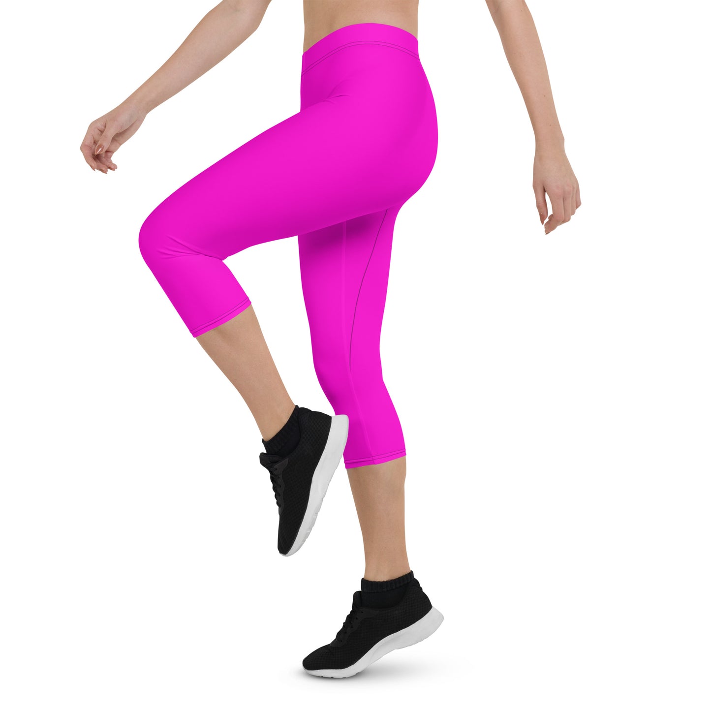 Everyday Bright Pink Mid-Rise Capri Leggings