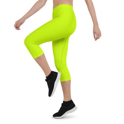 Everyday Neon Lime Mid-Rise Capri Leggings