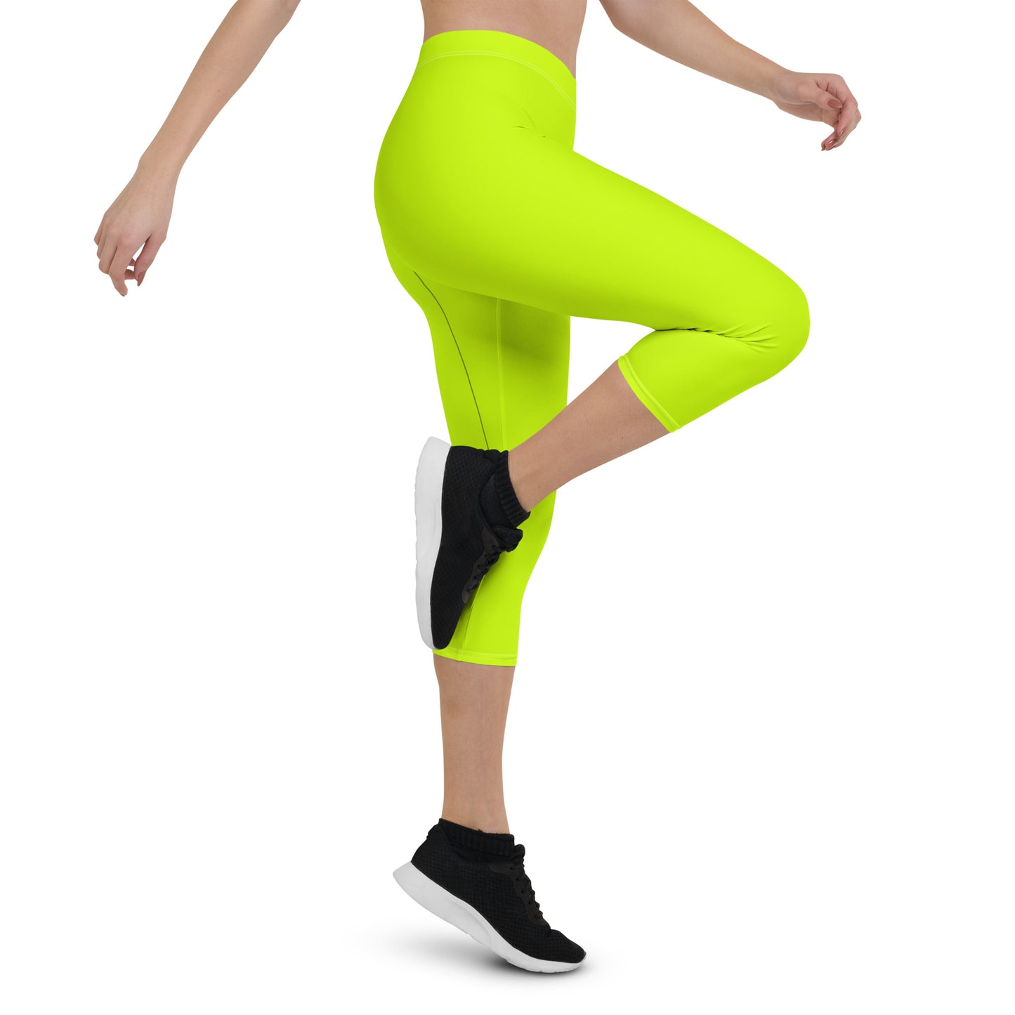 Everyday Neon Lime Mid-Rise Capri Leggings