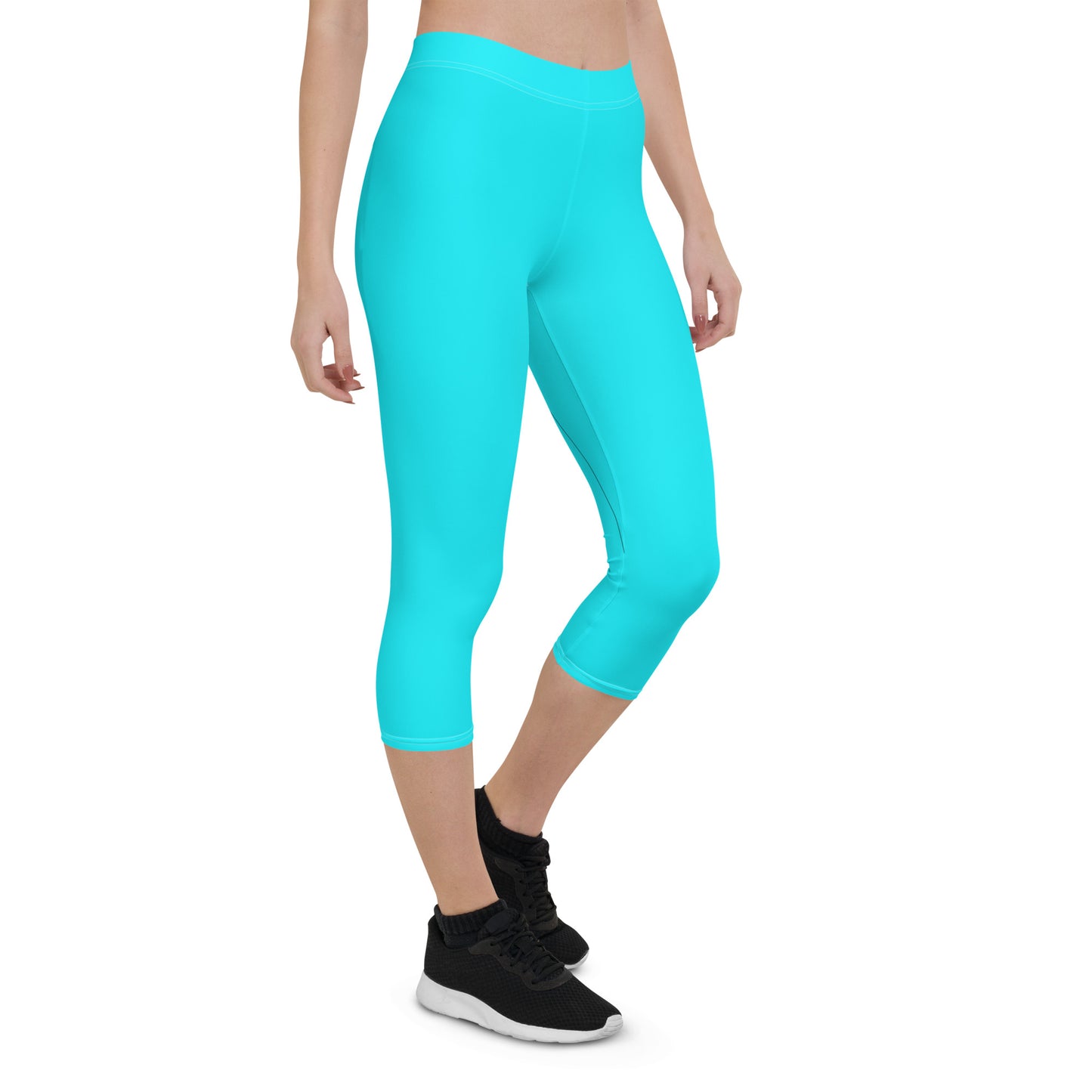 Everyday Aqua Mid-Rise Capri Leggings