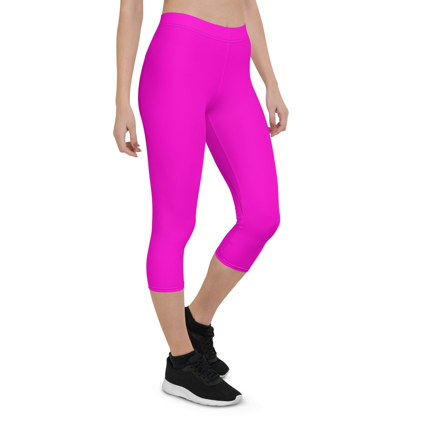 Everyday Bright Pink Mid-Rise Capri Leggings