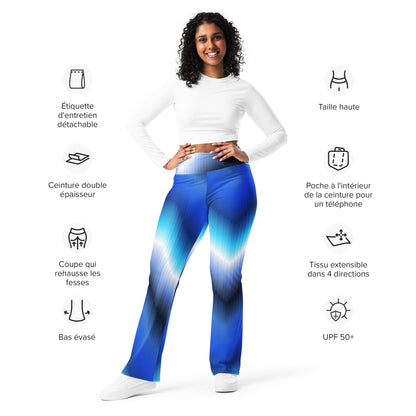 Electric Wave Flare Leggings