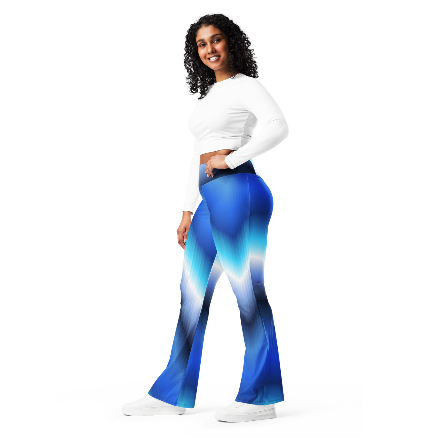 Electric Wave Flare Leggings