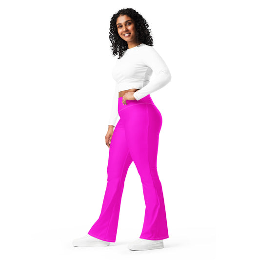 Everyday Bright Pink Flare Leggings