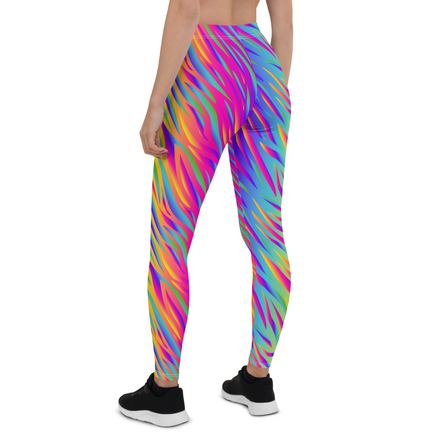 Rainbow Tiger Mid-Rise Leggings