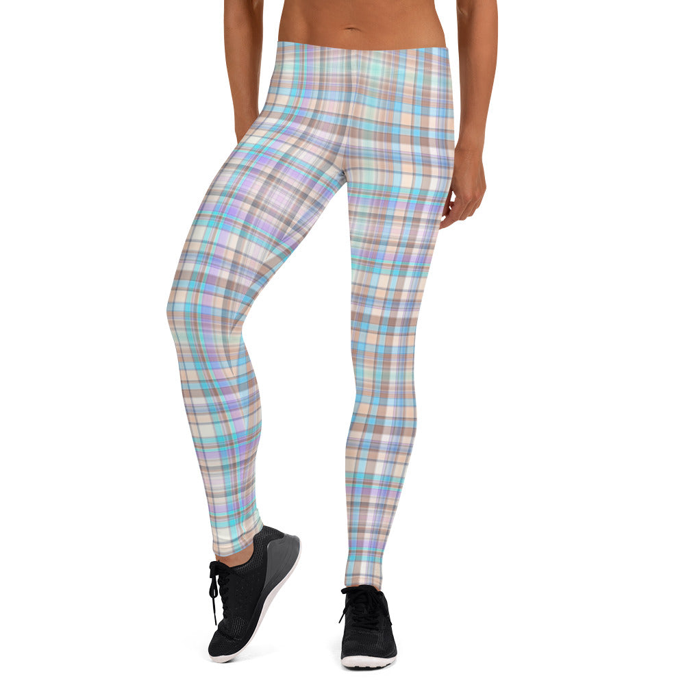 Everyday Plaid Mid-Rise Leggings