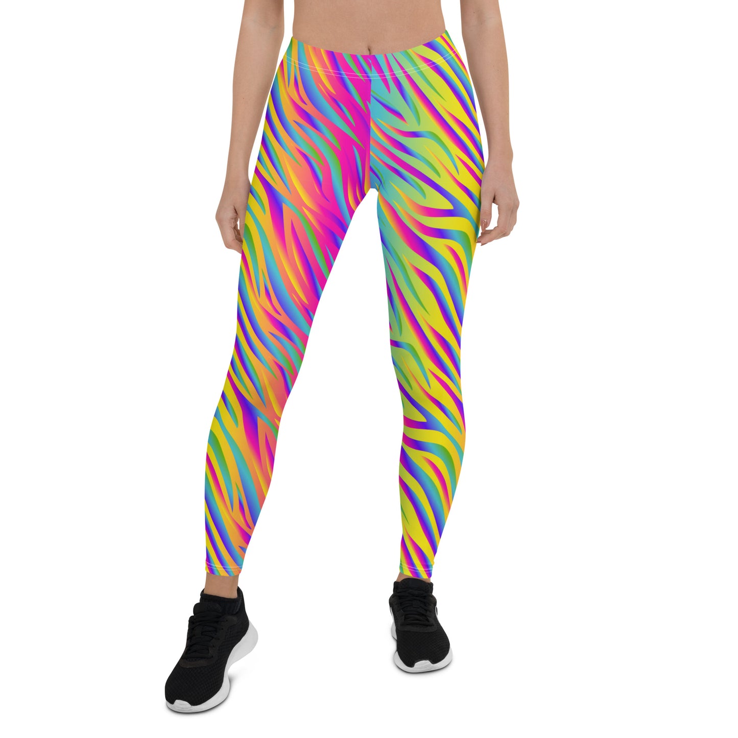 Rainbow Tiger Mid-Rise Leggings