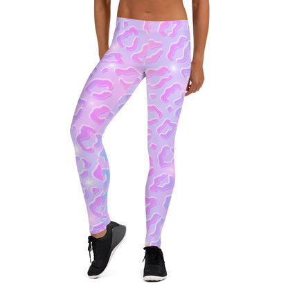 Cheetah Dazzle Mid-Rise Leggings