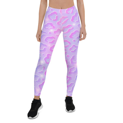 Cheetah Dazzle Mid-Rise Leggings