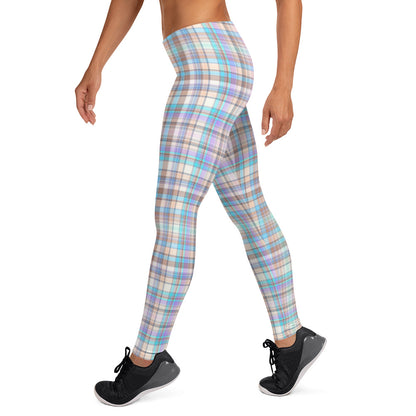 Everyday Plaid Mid-Rise Leggings