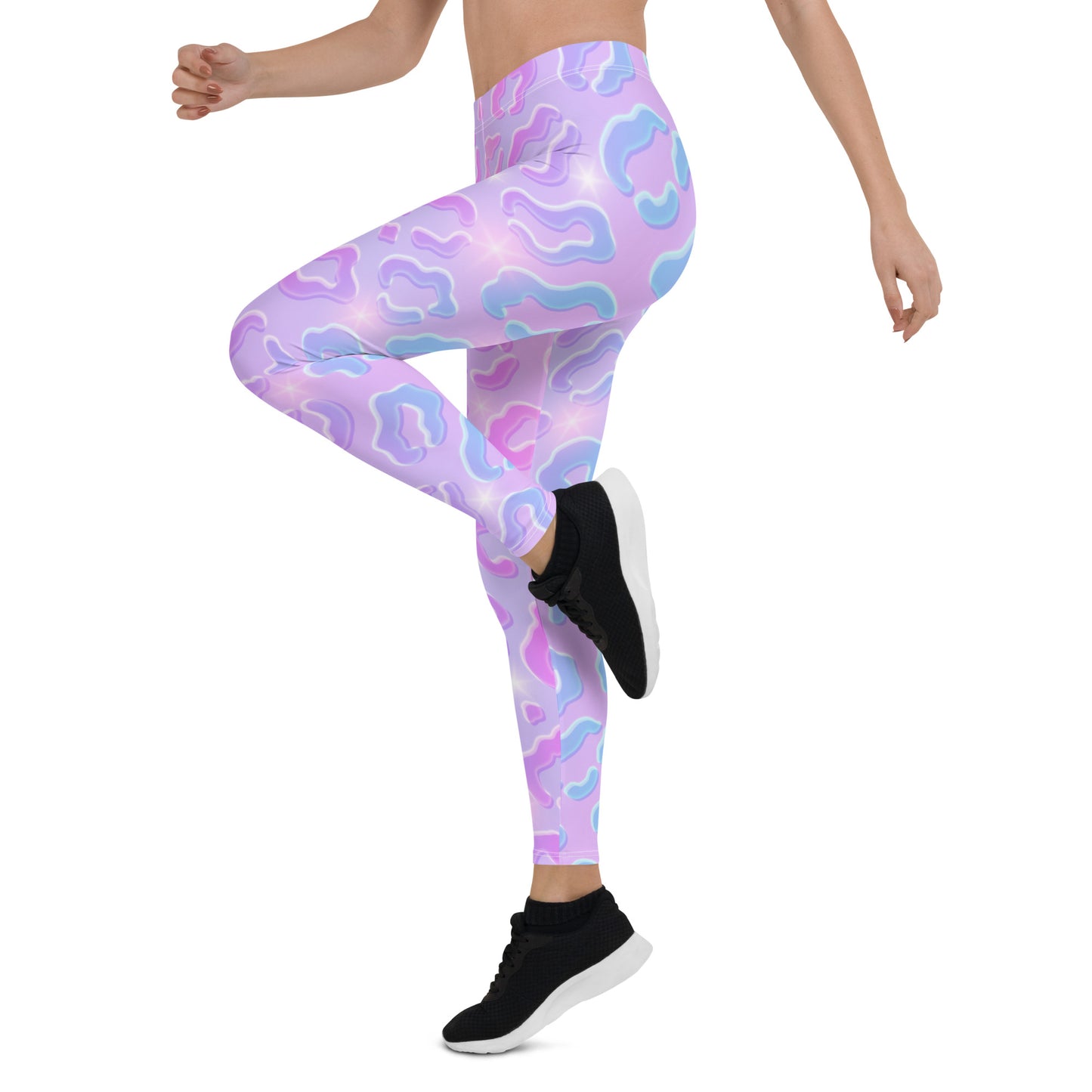 Cheetah Dazzle Mid-Rise Leggings