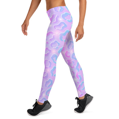 Cheetah Dazzle Mid-Rise Leggings