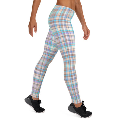 Everyday Plaid Mid-Rise Leggings