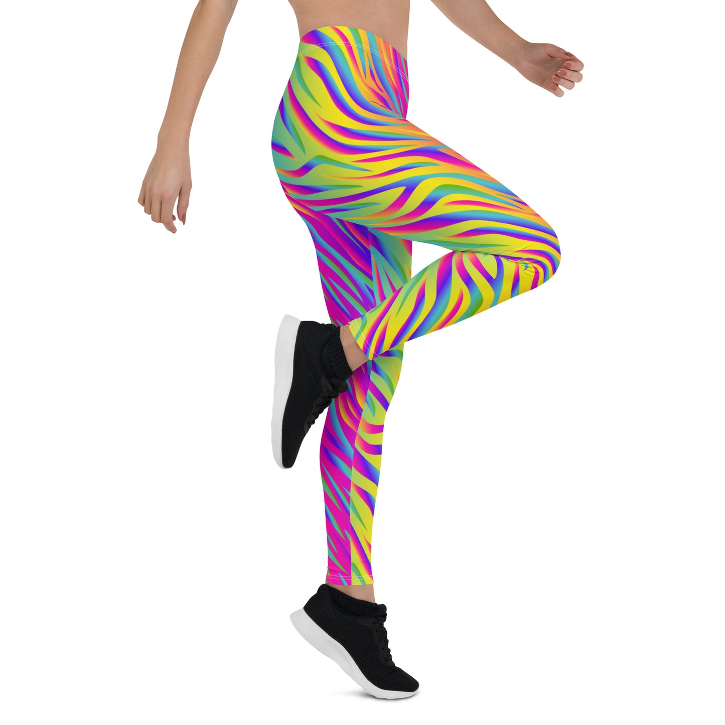 Rainbow Tiger Mid-Rise Leggings