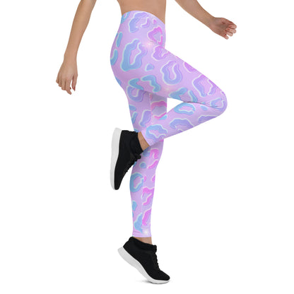 Cheetah Dazzle Mid-Rise Leggings