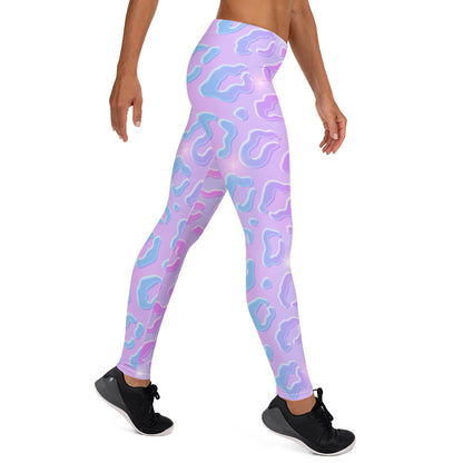 Cheetah Dazzle Mid-Rise Leggings