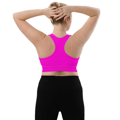 Everyday Bright Pink Longline Sports Bra