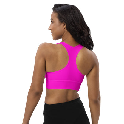 Everyday Bright Pink Longline Sports Bra