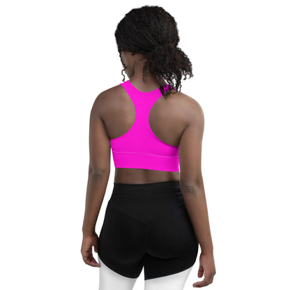 Everyday Bright Pink Longline Sports Bra