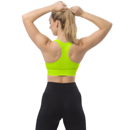 Everyday Neon Lime Longline Sports Bra