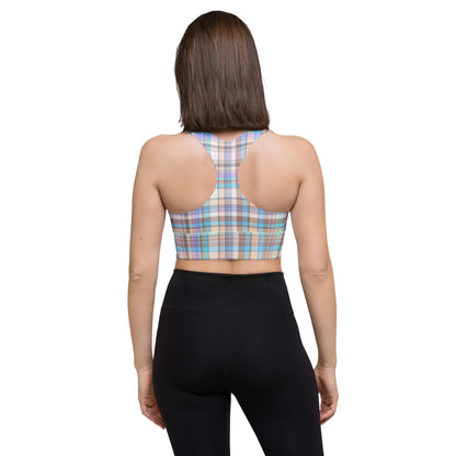 Everyday Plaid Longline Sports Bra