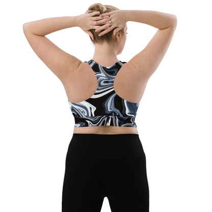 Everyday Liquid Metal Longline Sports Bra