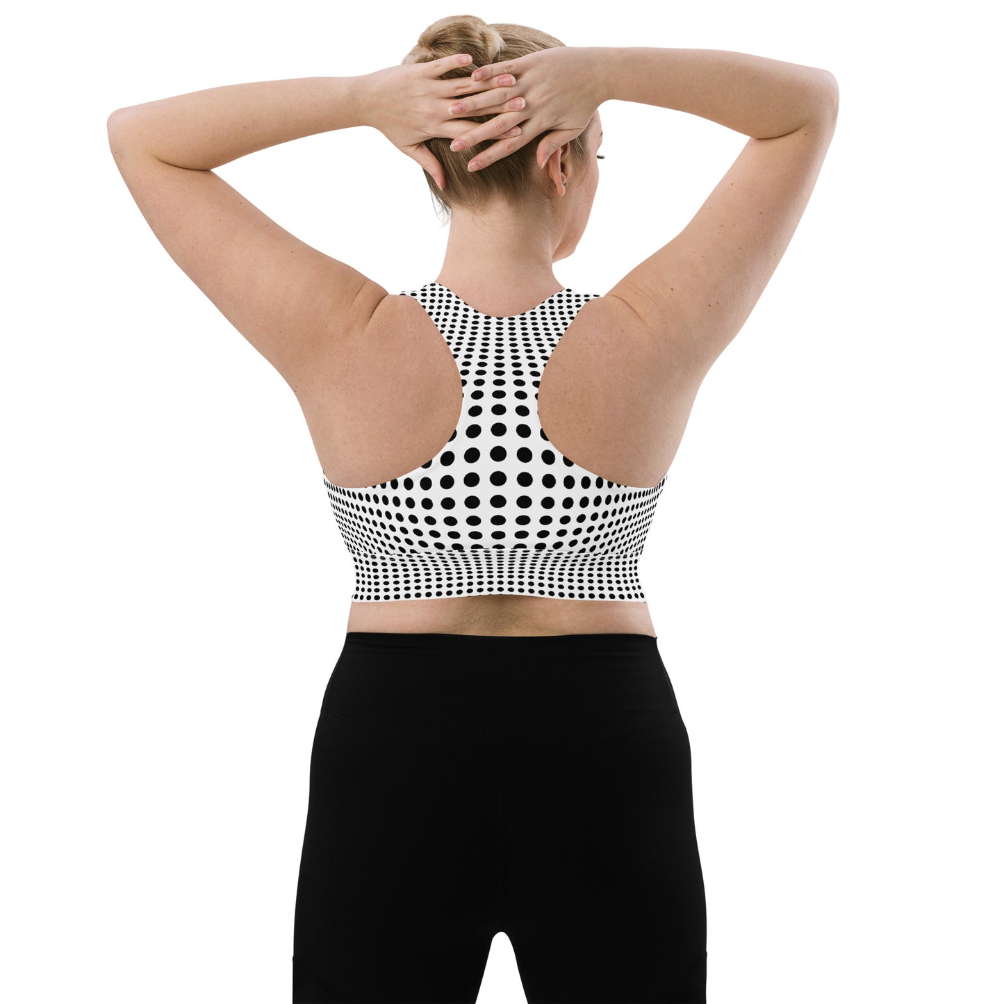 Everyday Optical Illusion Longline Sports Bra