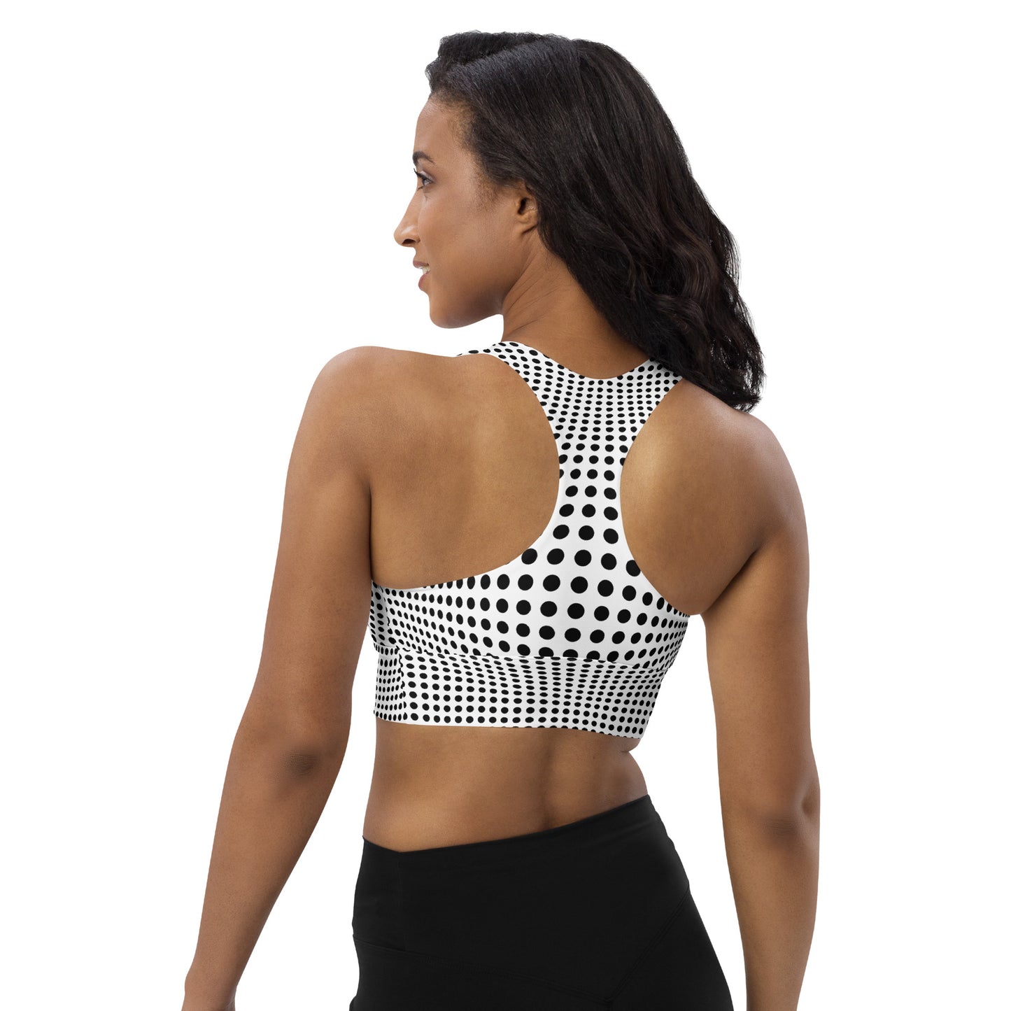 Everyday Optical Illusion Longline Sports Bra