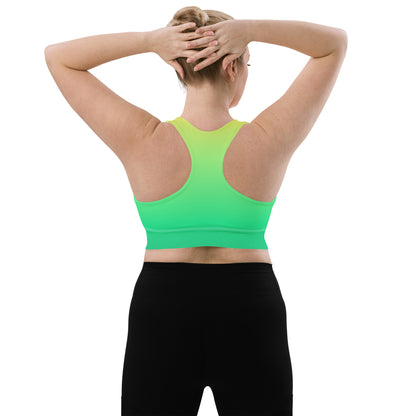 Everyday Sunset Lime Longline Sports Bra