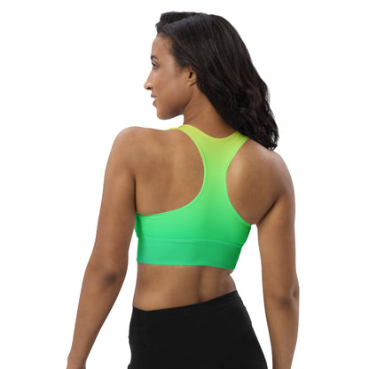 Everyday Sunset Lime Longline Sports Bra