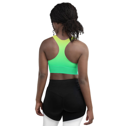 Everyday Sunset Lime Longline Sports Bra