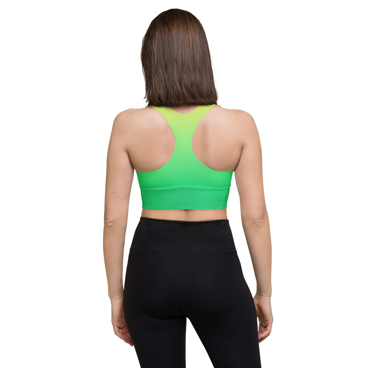 Everyday Sunset Lime Longline Sports Bra