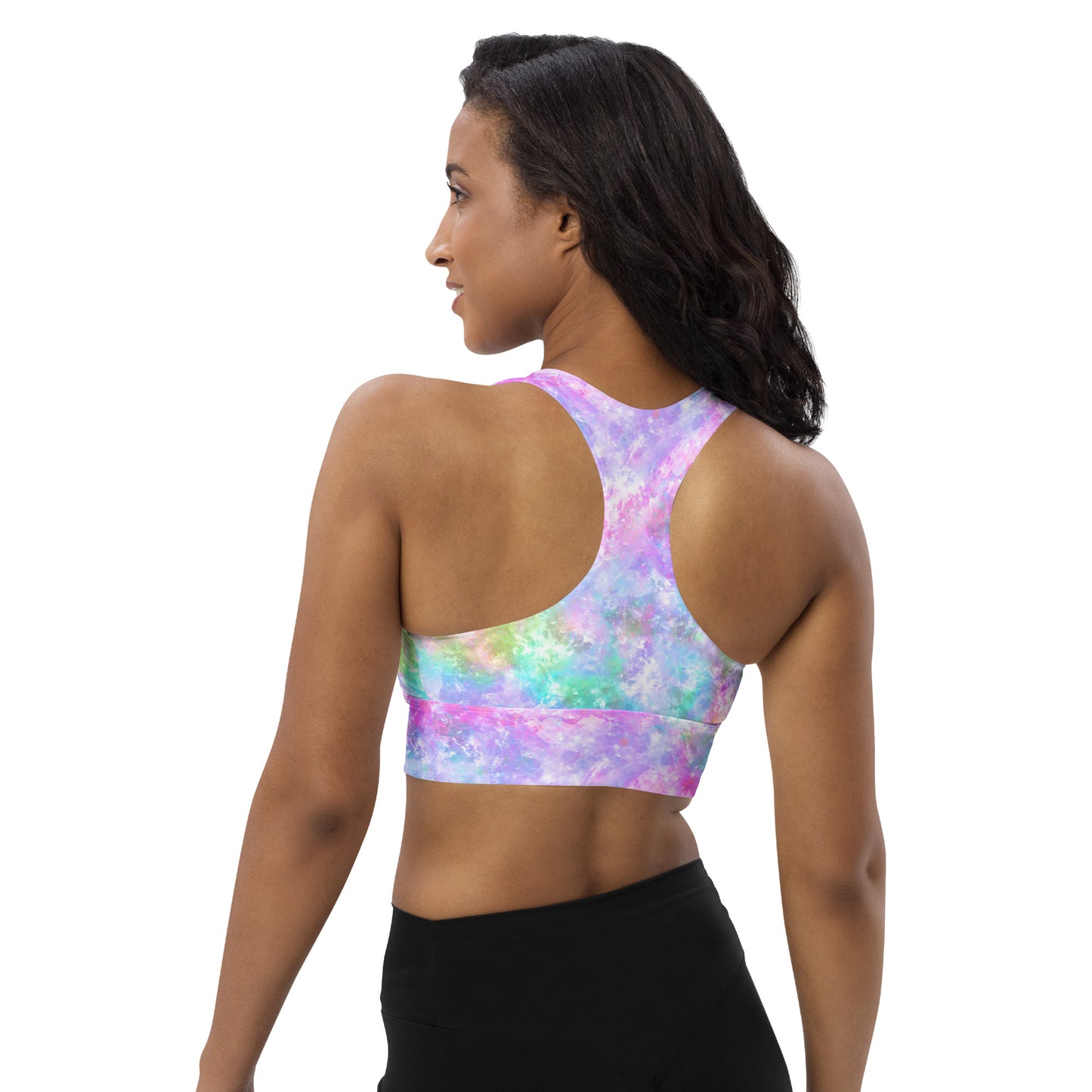 Unicorn Galaxy Longline sports bra