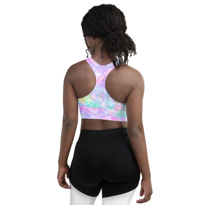 Unicorn Galaxy Longline sports bra