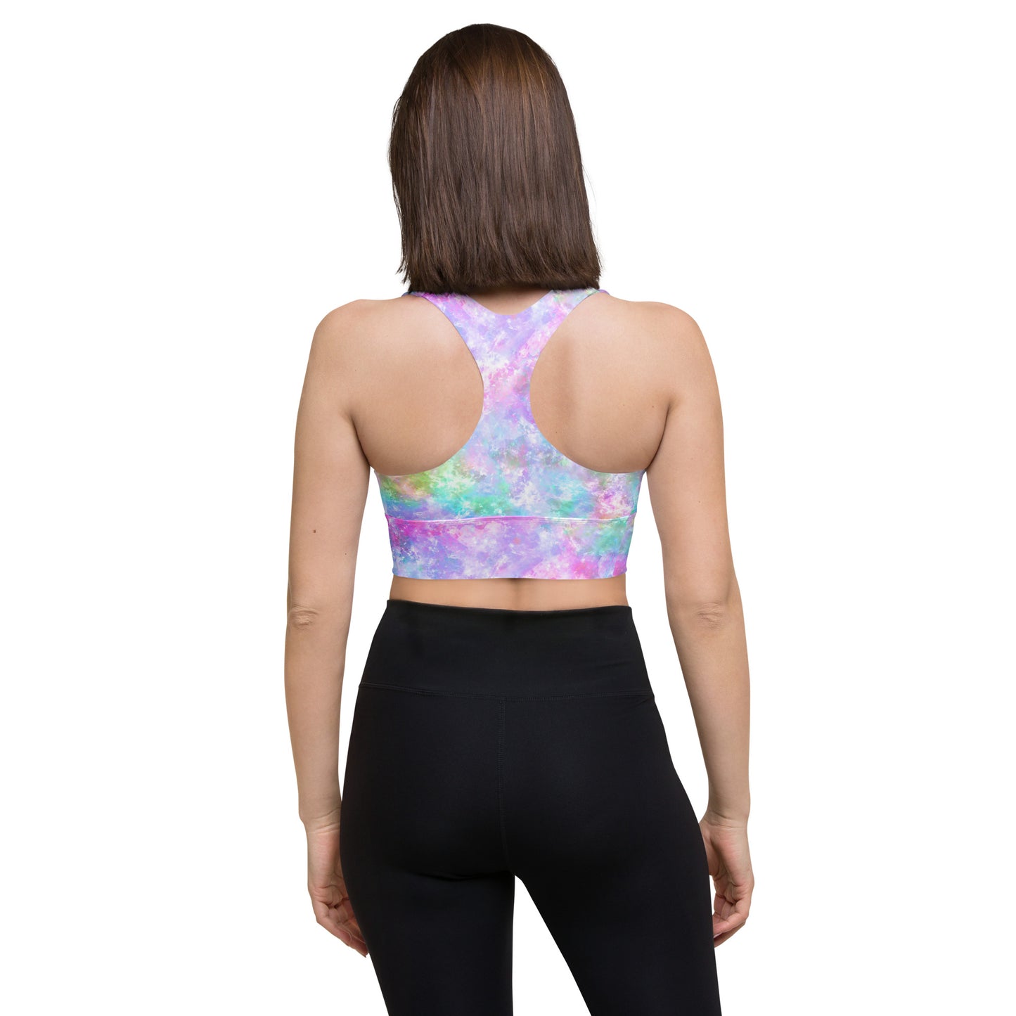 Unicorn Galaxy Longline sports bra